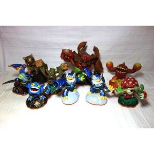 Skylanders Giants Lot of 9 Figures Orange Bottom (Activision)